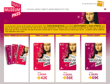 Tablet Screenshot of paris-museum-pass.fnacspectacles.com