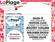 Tablet Screenshot of laplage.fnacspectacles.com