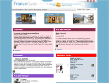 Tablet Screenshot of franceguide.fnacspectacles.com