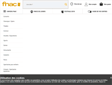 Tablet Screenshot of fnac.fnacspectacles.com