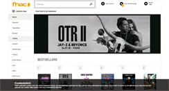 Desktop Screenshot of be.fnacspectacles.com