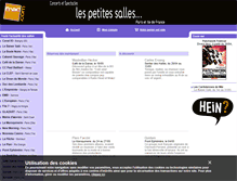 Tablet Screenshot of lespetitessalles.fnacspectacles.com