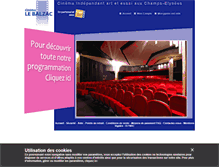 Tablet Screenshot of cinemabalzac.fnacspectacles.com